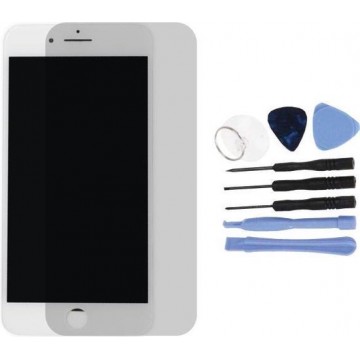 Voor Apple iPhone 7 Plus - Volledig Scherm (Touchscreen + LCD) - AA+ Kwaliteit - Wit & Tools + Screen Guard