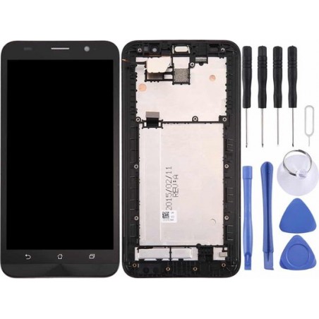 Let op type!! LCD Screen and Digitizer Full Assembly with Frame for Asus ZenFone 2 / ZE550ML (Black)