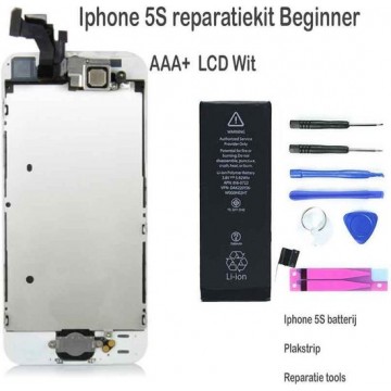 Iphone 5S LCD reparatie en upgrade kit Beginner - Wit