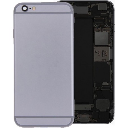 Let op type!! Battery Back Cover Assembly with Card Tray for iPhone 6s(Grey)