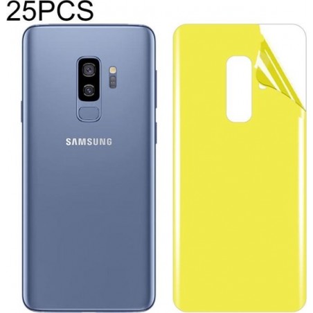 Let op type!! 25 stuks voor Galaxy S9 plus zachte TPU volledige dekking terug Screen Protector