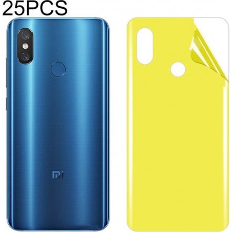 Let op type!! 25 stuks voor Xiaomi Mi 8 Soft TPU volledige dekking terug Screen Protector