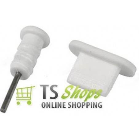 Dust protector / protection kit wit/white voor Apple iPhone 5 iPad Mini ipad 4 iPod 5th Nano 7