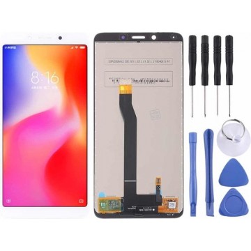 Let op type!! LCD Screen and Digitizer Full Assembly for Xiaomi Redmi 6 / 6A(White)