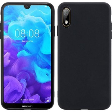 Huawei Y5 2019 Hoesje - Siliconen Back Cover - Zwart
