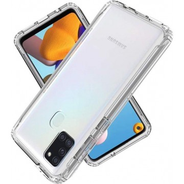 MMOBIEL Siliconen TPU Beschermhoes Voor Samsung Galaxy A21S A217 6.5 inch 2020 Transparant - Ultradun Back Cover Case