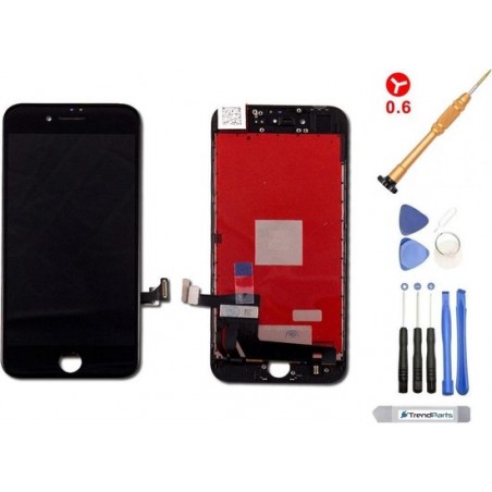 TrendParts® LCD scherm voor iPhone 8 ZWART - AAA+ kwaliteit incl. Toolkit + Screenprotector