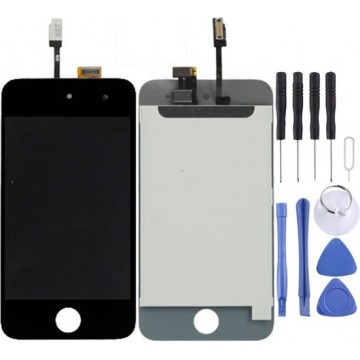 Let op type!! LCD Screen + Digitizer Touch Panel for iPod Touch 4(Black)