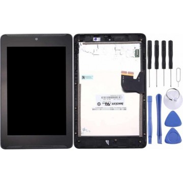 Let op type!! LCD Screen and Digitizer Full Assembly with Frame for Asus Fonepad 7 / ME372CG / ME372 K00E (Black)