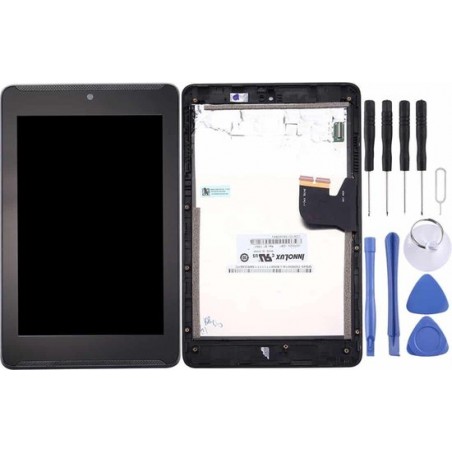 Let op type!! LCD Screen and Digitizer Full Assembly with Frame for Asus Fonepad 7 / ME372CG / ME372 K00E (Black)