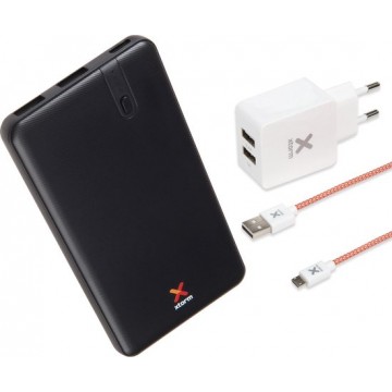 Xtorm Fuel Series Power Bank 5000 Pocket Inclusief Android Micro USB Kabel en Wandlader met 2 USB poorten - FS301-CX003