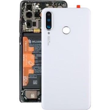 Originele batterij achterkant met cameralens voor Huawei P30 Lite (48MP) (wit)