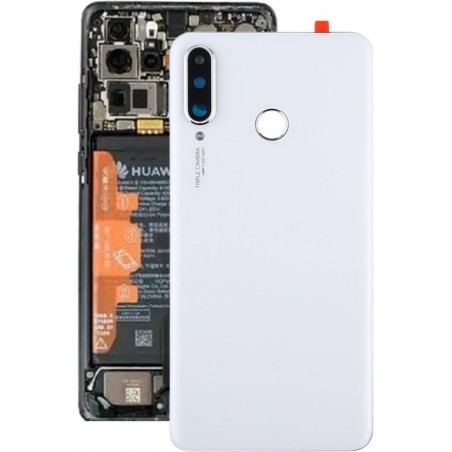 Originele batterij achterkant met cameralens voor Huawei P30 Lite (48MP) (wit)