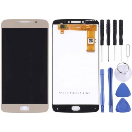 Lcd-scherm en Digitizer Full Assembly voor Motorola Moto E4 Plus (goud)