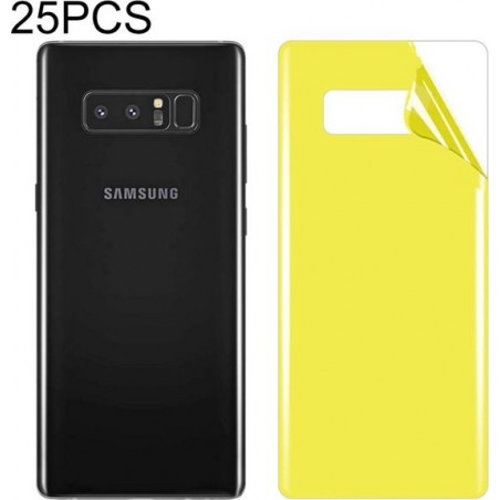 Let op type!! 25 stuks voor Galaxy Note 8 Soft TPU volledige dekking terug Screen Protector