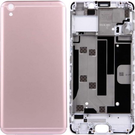 OPPO R9 Plus achtercover + frontbehuizing LCD-montagekader (roségoud)