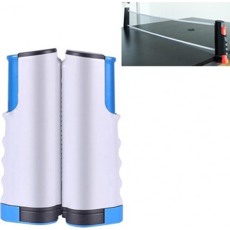 Let op type!! REGAIL intrekbare Portable tafel tennis net rack (grijs blauw)