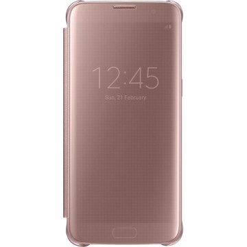 Samsung clear view cover - roze goud - voor Samsung G935 Galaxy S7 edge