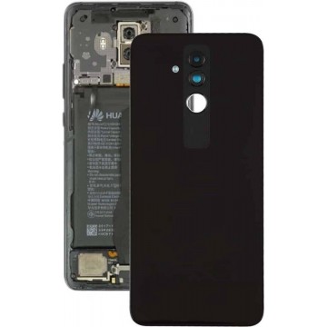 Let op type!! Battery Back Cover with Camera Lens for Huawei Mate 20 Lite(Black)