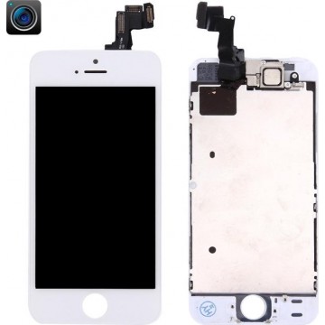 Let op type!! LCD Screen and Digitizer Full Assembly with Front Camera for iPhone 5S(White)