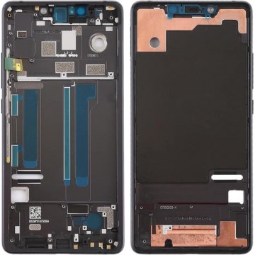 Let op type!! Middelste frame bezel met Zijkleutels voor Xiaomi Mi 8 SE (rosé goud)