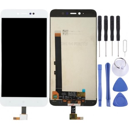 Voor Xiaomi Redmi Note 5A Pro / Prime LCD-scherm en Digitizer Volledige montage (wit)