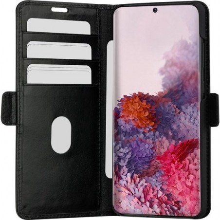 Samsung Galaxy S20 Bookcase hoesje - dbramante1928 - Effen Zwart - Leer