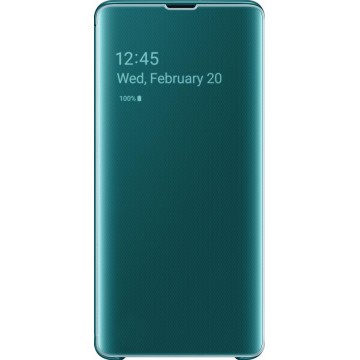Samsung Clear View Cover - voor Samsung Galaxy S10 Plus - Groen