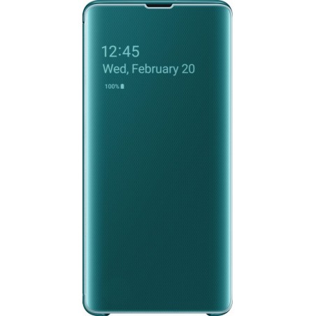 Samsung Clear View Cover - voor Samsung Galaxy S10 Plus - Groen