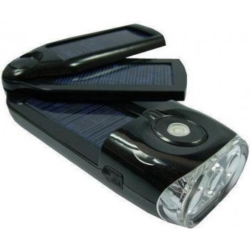 POWERplus Eagle, solar oplaadbare LED zaklamp en lader / oplader voor mobiele telefoon, powerbank