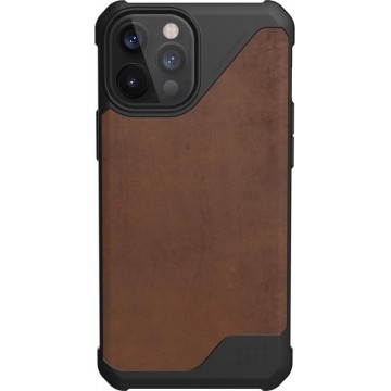 UAG Metropolis LT Backcover iPhone 12 Pro Max hoesje - Leather Brown