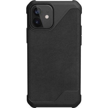 UAG - iPhone 12 Pro Hoesje - Back Case Metropolis LT Leer Zwart