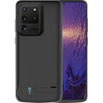 Lunso - Battery Power Case hoes - Samsung Galaxy S20 Ultra - 6000 mAh - Zwart