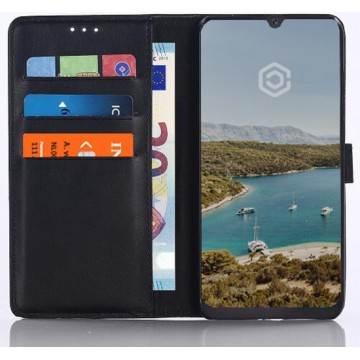Casecentive Leren Wallet Stand case - Portemonnee hoesje - Huawei P Smart (2019) zwart