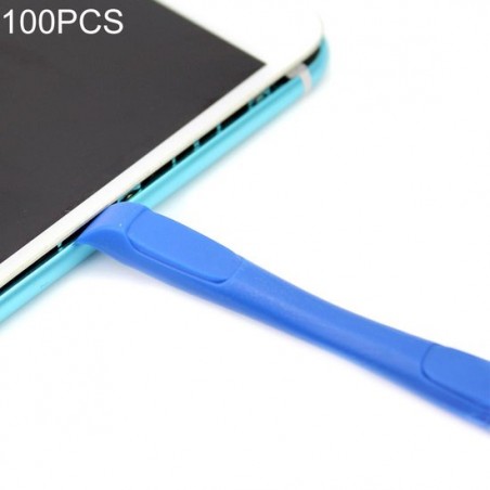 Let op type!! 100 PCS JIAFA P8817 Mobile Phone Repair Tool Double-end Spudgers(Blue)