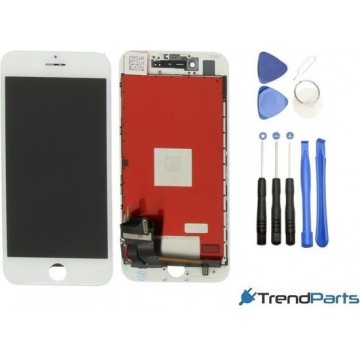 Compleet AAA+ kwaliteit LCD scherm met touchscreen voor Apple iPhone 7 WIT + toolkit (white)