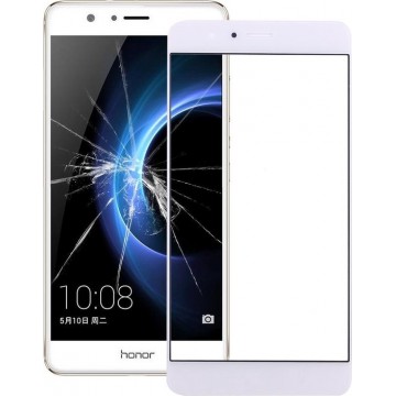 Let op type!! 10 PCS Huawei Honor V8 Front Screen Outer Glass Lens(White)