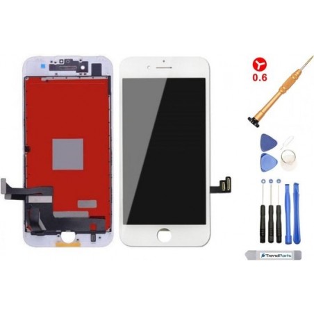 TrendParts® Compleet LCD scherm voor iPhone 8 WIT - AAA+ kwaliteit + Tools