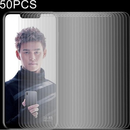 50 stuks 0,26 mm 9H 2,5D film van gehard glas voor Huawei Honor Play