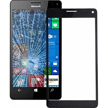 Let op type!! Original Front Screen Outer Glass Lens with Frame for Microsoft Lumia 950 XL(Black)