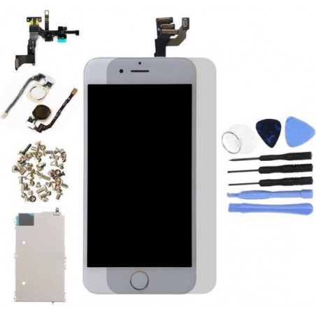 Voor Apple iPhone 6 4.7" - AAA+ Voorgemonteerd LCD scherm Wit & Tools + Screen Guard