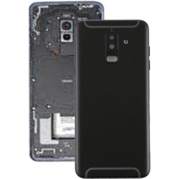 Let op type!! Back Cover with Side Keys & Camera Lens for Galaxy A6+ (2018) / A605(Blue)