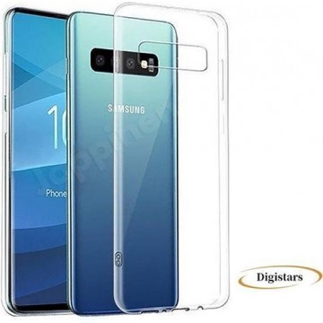 Samsung S10+ hoesje transparant - Samsung Galaxy S10 PLUS - Back cover - Transparant - TPU