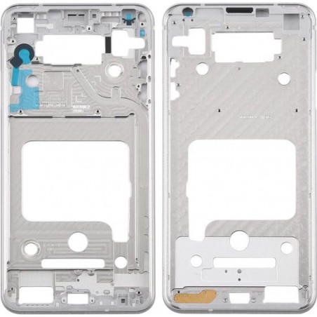 Front Behuizing LCD Frame Bezel Plate voor LG V35 ThinQ (Zilver)