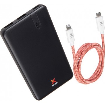 Xtorm Fuel Series Power Bank 5000 Pocket Inclusief Apple Lightning naar USB Type C Kabel - FS301-CX027