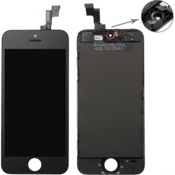 Let op type!! Digitizer Assembly (Original LCD + Frame + Touch Panel) for iPhone 5S(Black)