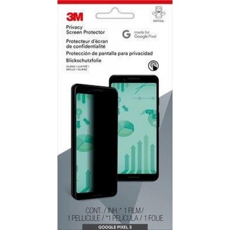 3M Privacy Screen Protector voor Google Pixel 3 Phone MPPGG009