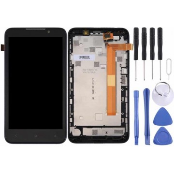 Let op type!! LCD Screen and Digitizer Full Assembly with Frame for HTC Desire 516 / 316 (Black)