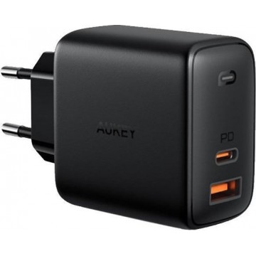 AUKEY - Dual-Poort USB Oplader 65W (USB A + USB C)