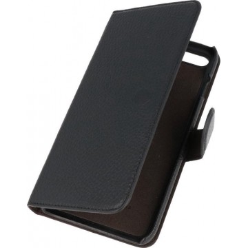 DiLedro Defender - Echt Leren Wallet iPhone 8 Plus / 7 Plus / 6(s) Plus Hoesje - Black